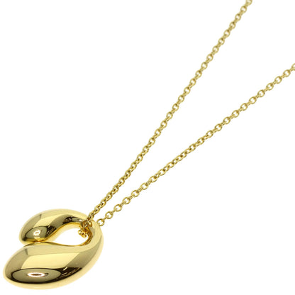TIFFANY&Co. Double teardrop Necklace K18 Yellow Gold Ladies [Used]