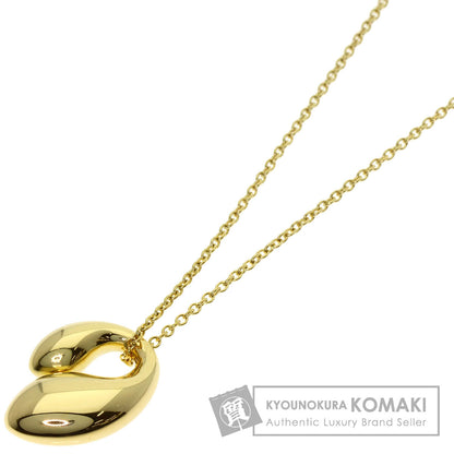 TIFFANY&Co. Double teardrop Necklace K18 Yellow Gold Ladies [Used]