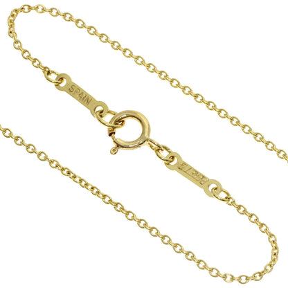 TIFFANY&Co. Double teardrop Necklace K18 Yellow Gold Ladies [Used]