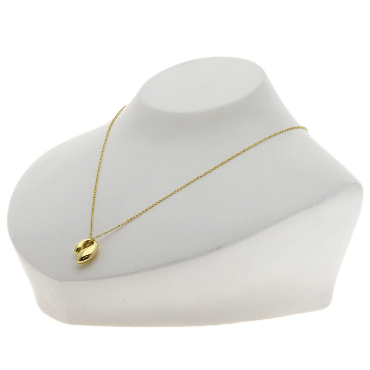 TIFFANY&Co. Double teardrop Necklace K18 Yellow Gold Ladies [Used]
