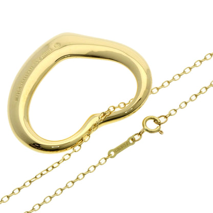 TIFFANY&Co. Open heart Necklace K18 Yellow Gold Ladies [Used]