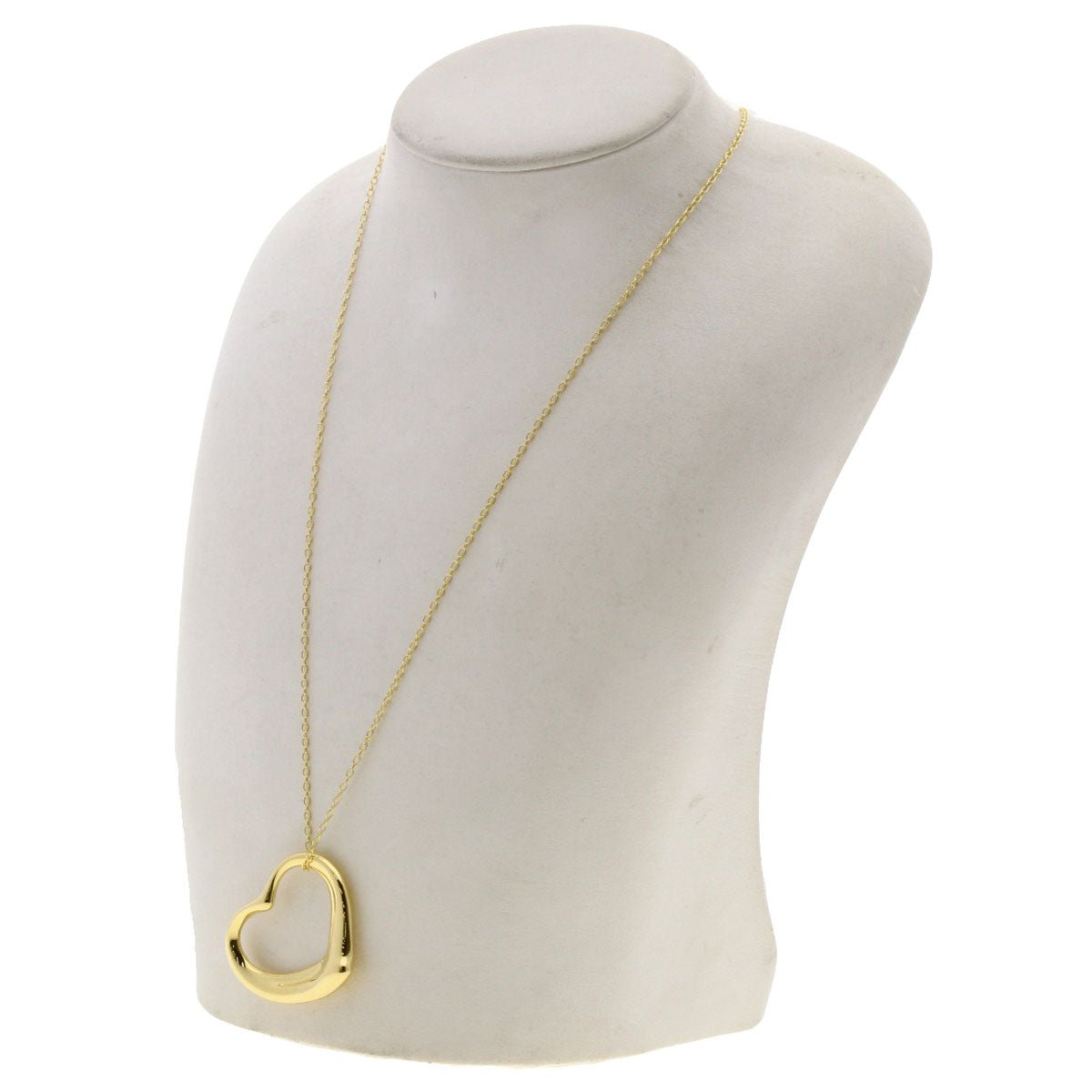 TIFFANY&Co. Open heart Necklace K18 Yellow Gold Ladies [Used]