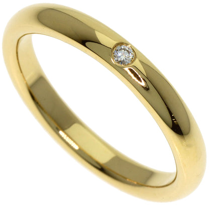 TIFFANY&Co. Stacking band 1P Diamond Ring K18 Yellow Gold Ladies [Used]