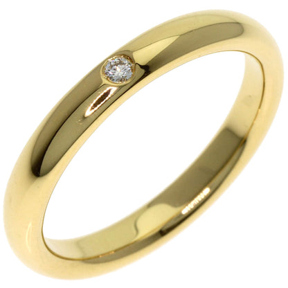TIFFANY&Co. Stacking band 1P Diamond Ring K18 Yellow Gold Ladies [Used]