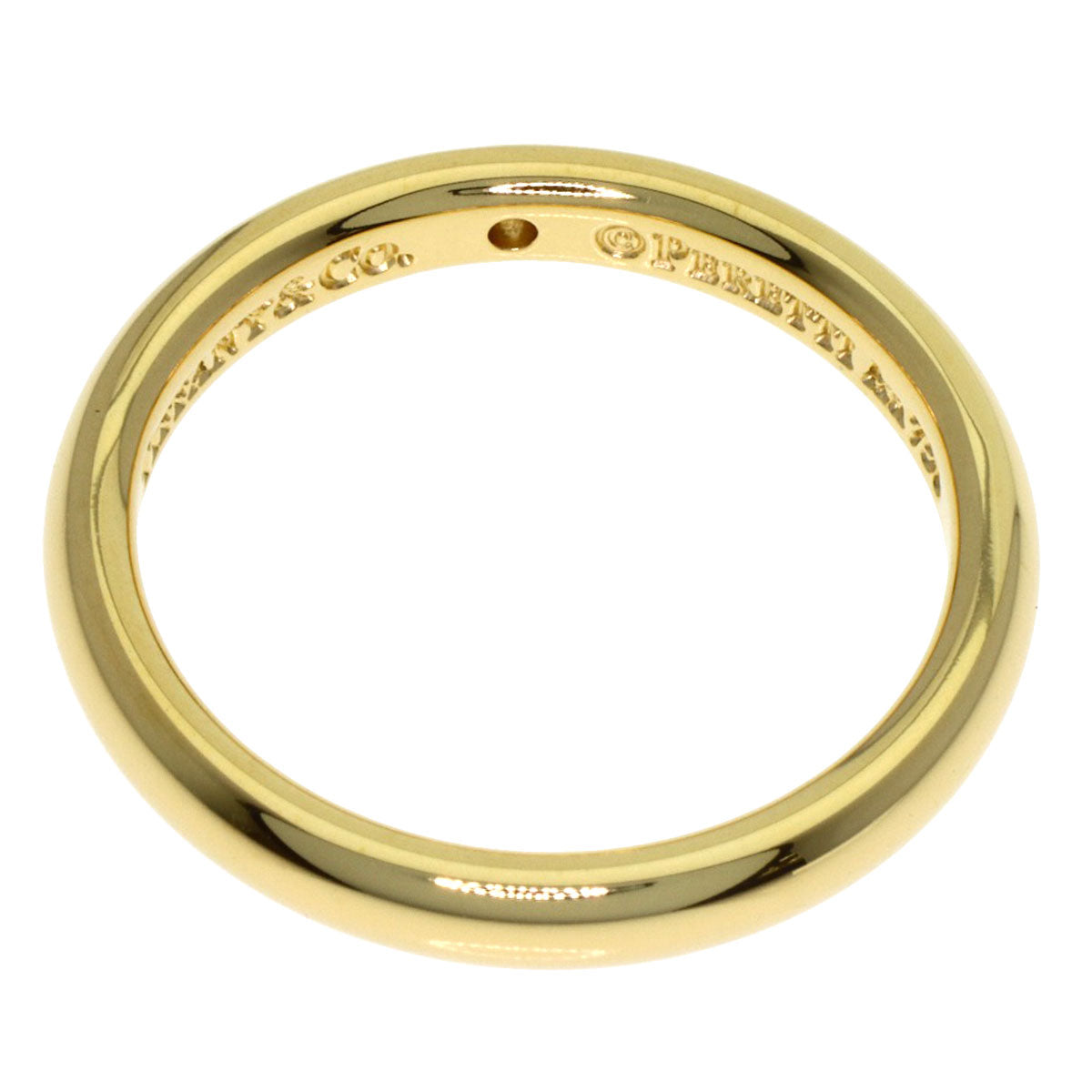 TIFFANY&Co. Stacking band 1P Diamond Ring K18 Yellow Gold Ladies [Used]