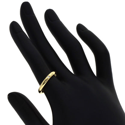 TIFFANY&Co. Stacking band 1P Diamond Ring K18 Yellow Gold Ladies [Used]