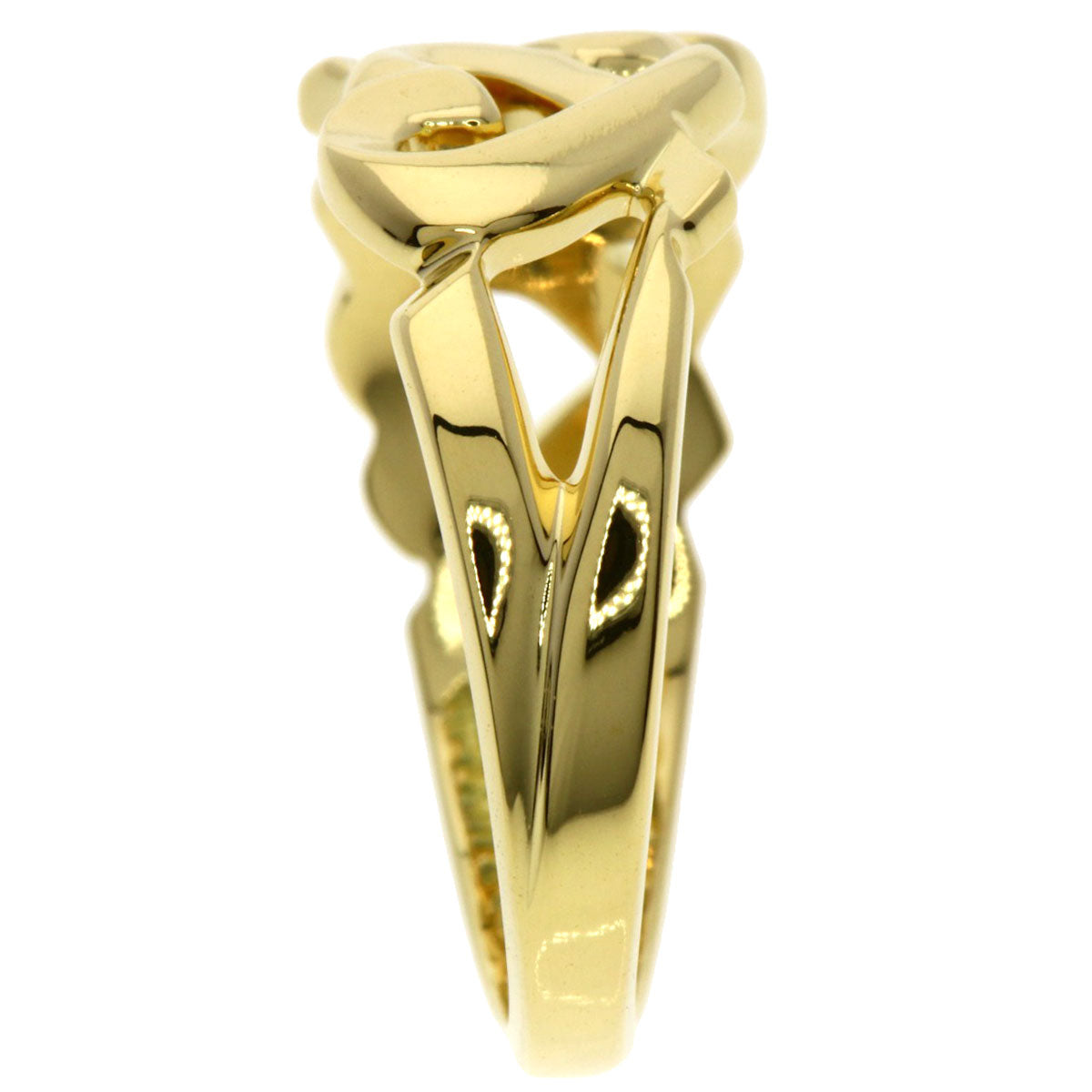 TIFFANY&Co. Triple rubbing heart Ring K18 Yellow Gold Ladies [Used]
