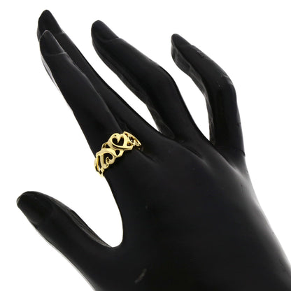 TIFFANY&Co. Triple rubbing heart Ring K18 Yellow Gold Ladies [Used]