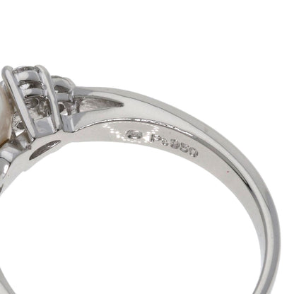 MIKIMOTO Pearl Pearl Diamond Ring Platinum PT950 Ladies [Used]