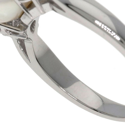 MIKIMOTO Pearl Pearl Diamond Ring Platinum PT950 Ladies [Used]