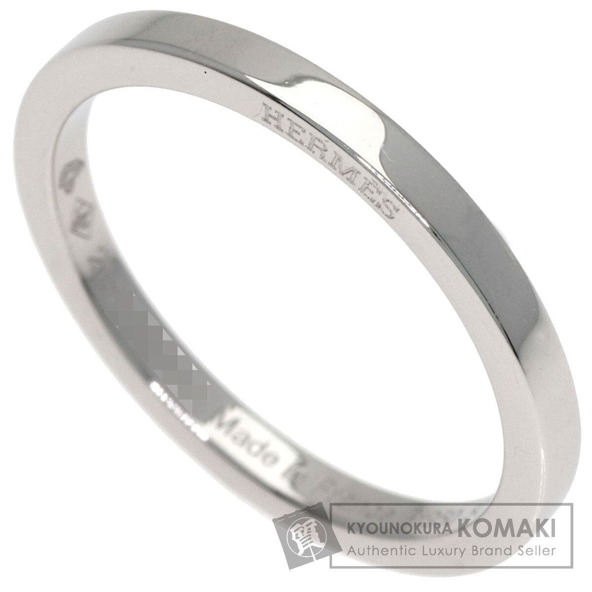 HERMES Phil Ron #50 Ring Platinum PT950 Ladies [Used]