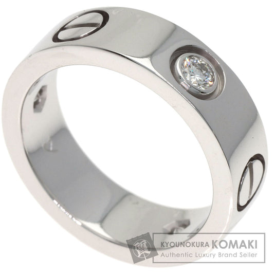カルティエ ラブリング ハーフ ダイヤモンド リング・指輪 K18ホワイトゴールド レディース 【中古】【CARTIER】