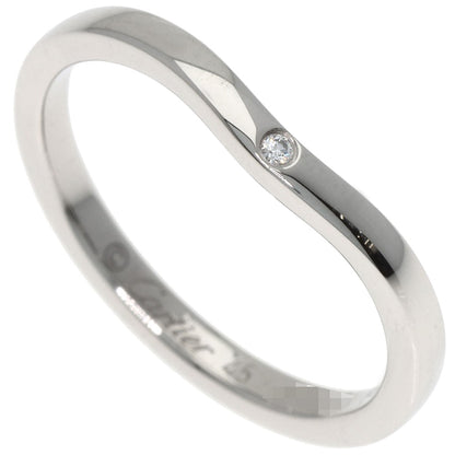CARTIER Ballerina 1P Diamond Ring Platinum PT950 Ladies [Used]