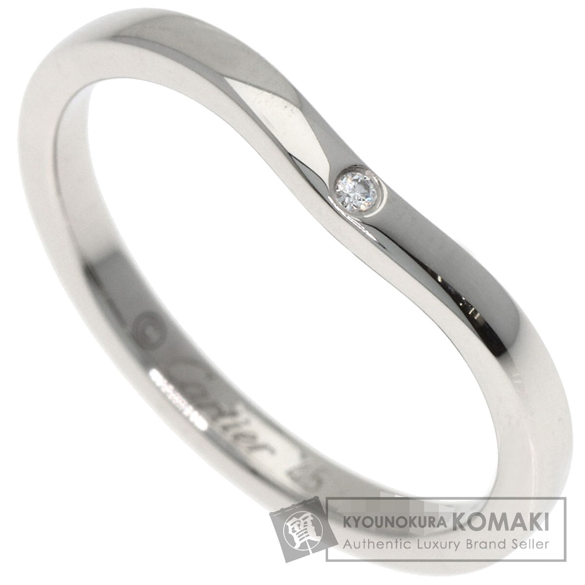 CARTIER Ballerina 1P Diamond Ring Platinum PT950 Ladies [Used]