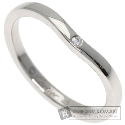 CARTIER Ballerina 1P Diamond Ring Platinum PT950 Ladies [Used]