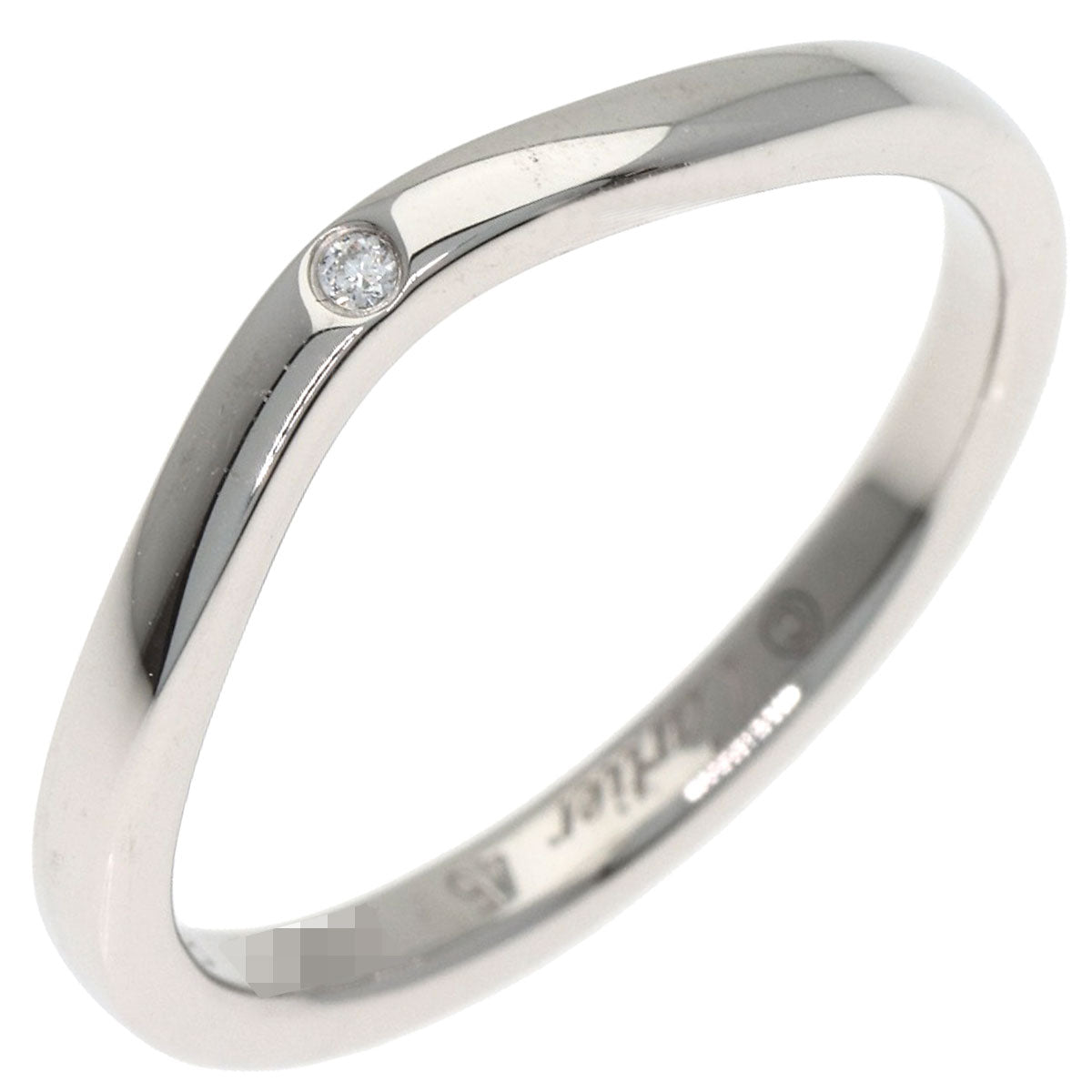 CARTIER Ballerina 1P Diamond Ring Platinum PT950 Ladies [Used]