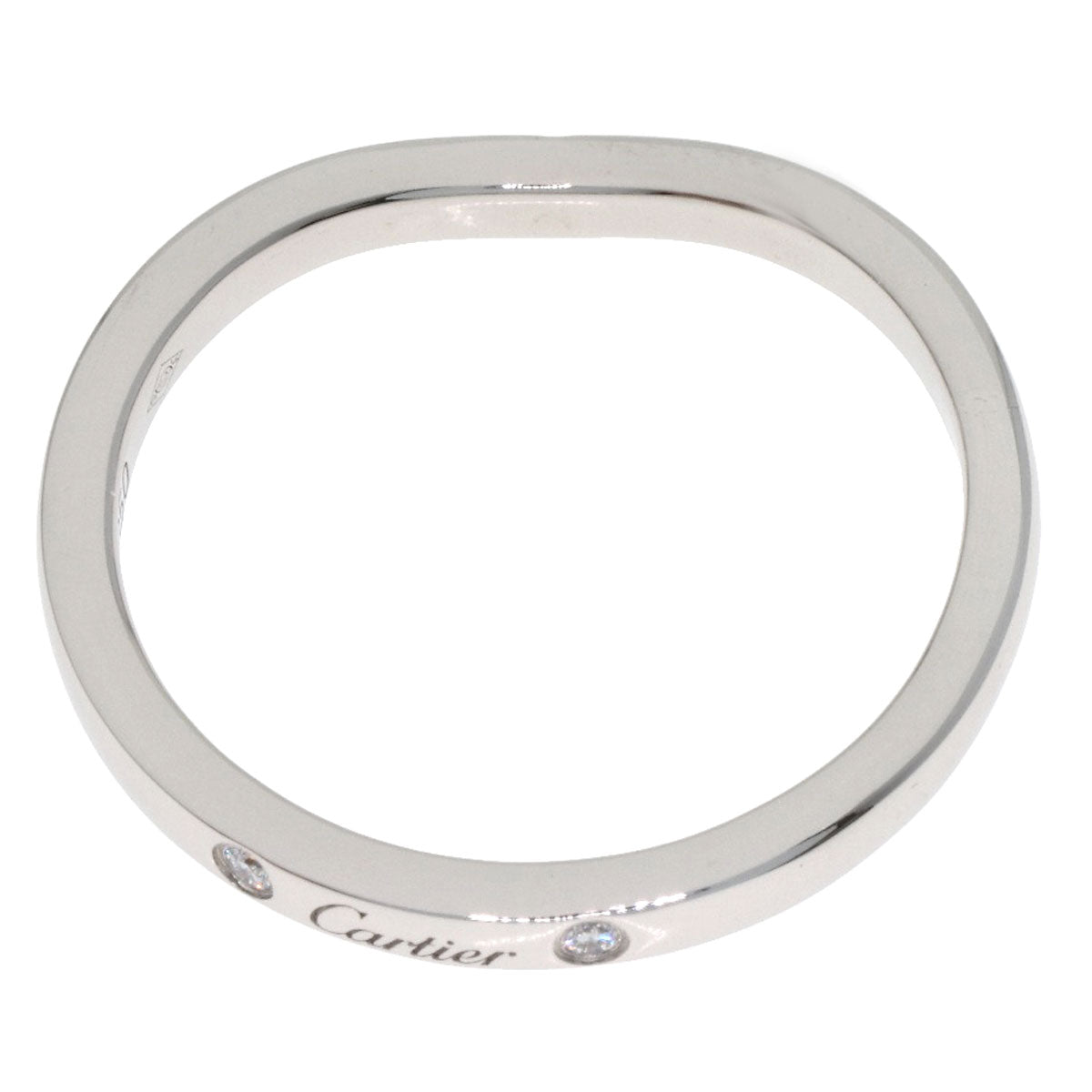 CARTIER Ballerina 1P Diamond Ring Platinum PT950 Ladies [Used]