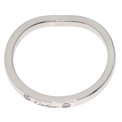 CARTIER Ballerina 1P Diamond Ring Platinum PT950 Ladies [Used]