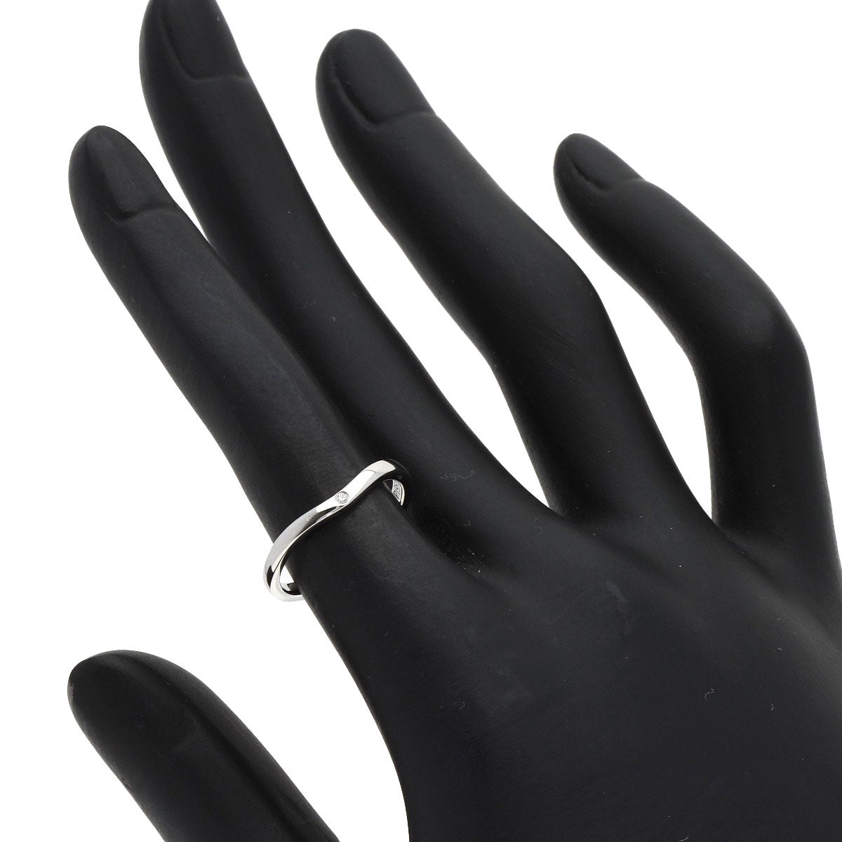 CARTIER Ballerina 1P Diamond Ring Platinum PT950 Ladies [Used]