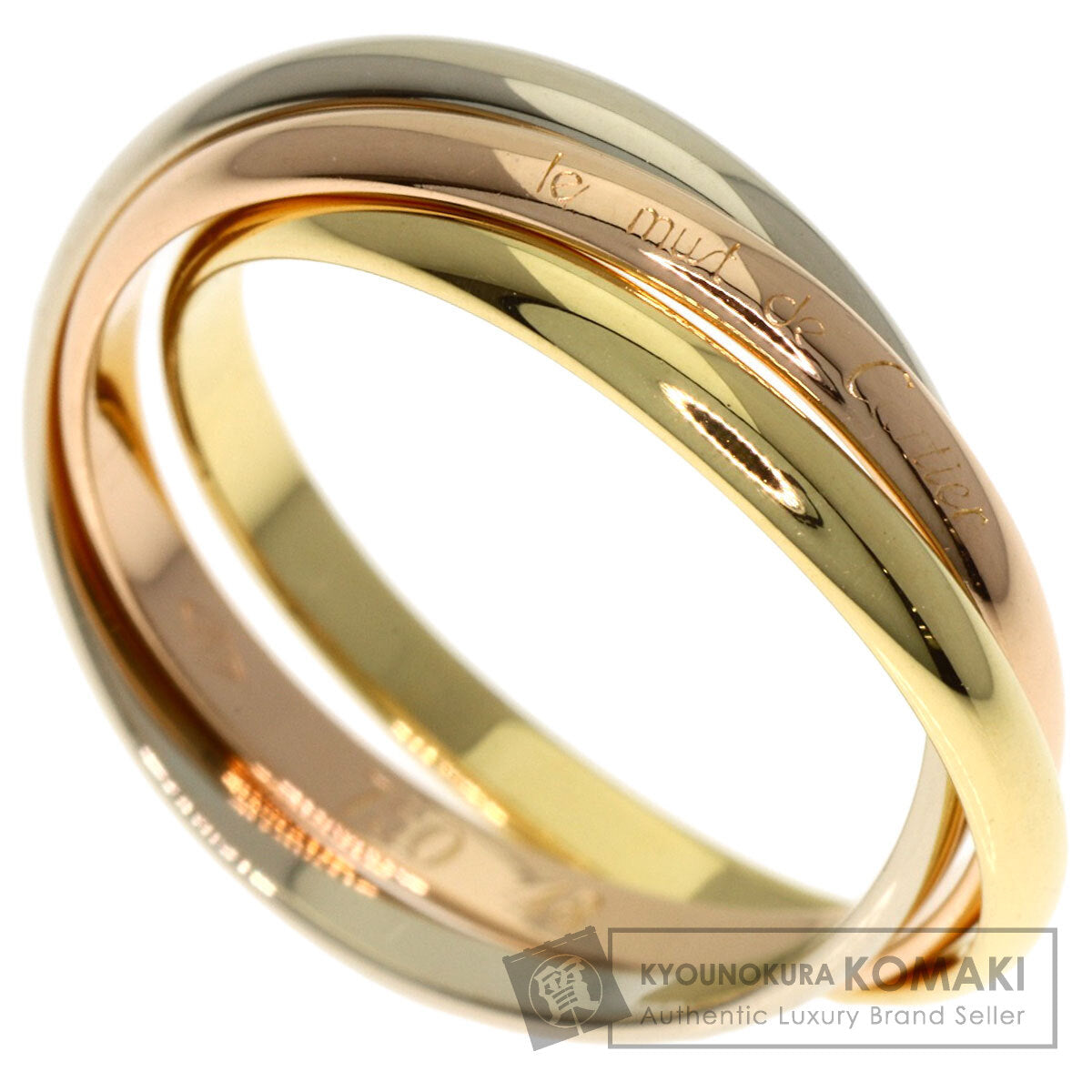 CARTIER Trinity #48 Ring K18 Yellow Gold K18 White GoldLadies [Used]