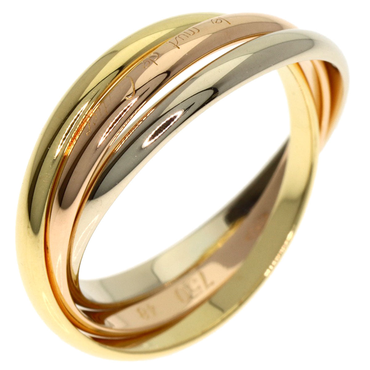 CARTIER Trinity #48 Ring K18 Yellow Gold K18 White GoldLadies [Used]