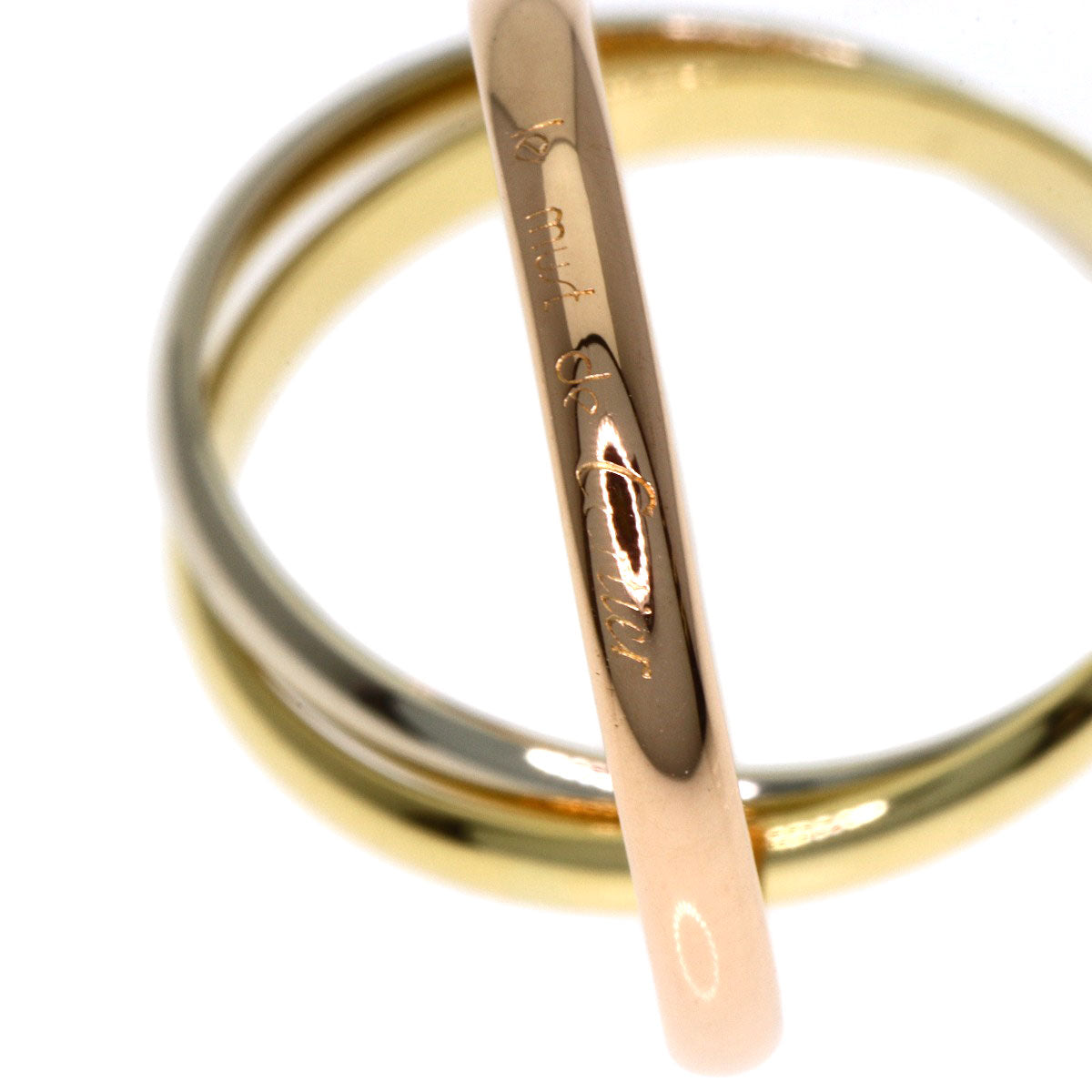 CARTIER Trinity #48 Ring K18 Yellow Gold K18 White GoldLadies [Used]