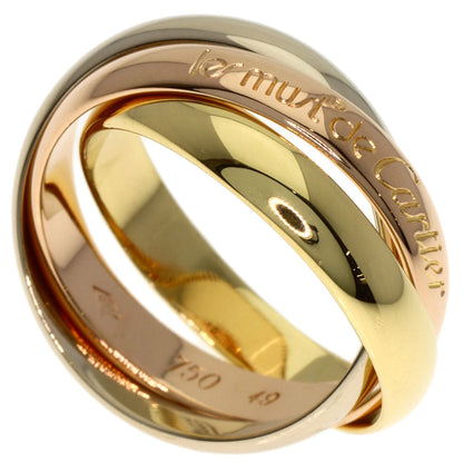 CARTIER Trinity #49 Ring K18 Yellow Gold 18K Pink GoldLadies [Used]