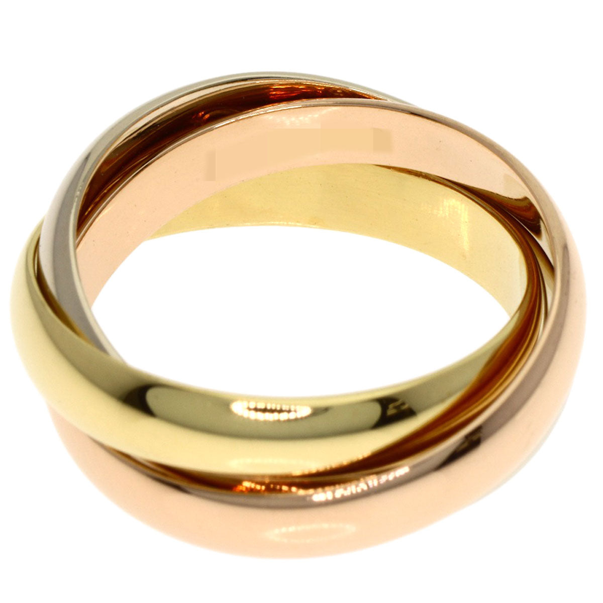 CARTIER Trinity #49 Ring K18 Yellow Gold 18K Pink GoldLadies [Used]