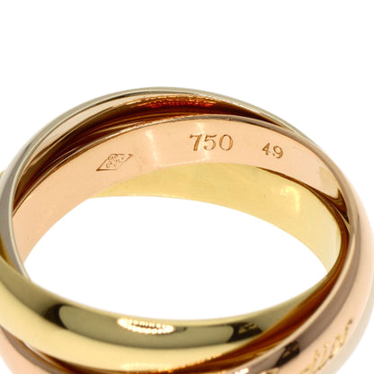 CARTIER Trinity #49 Ring K18 Yellow Gold 18K Pink GoldLadies [Used]