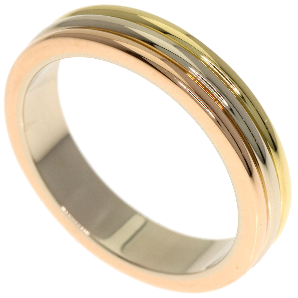 CARTIER 3 colors # 50 Ring K18 Yellow Gold 18K Pink GoldLadies [Used]