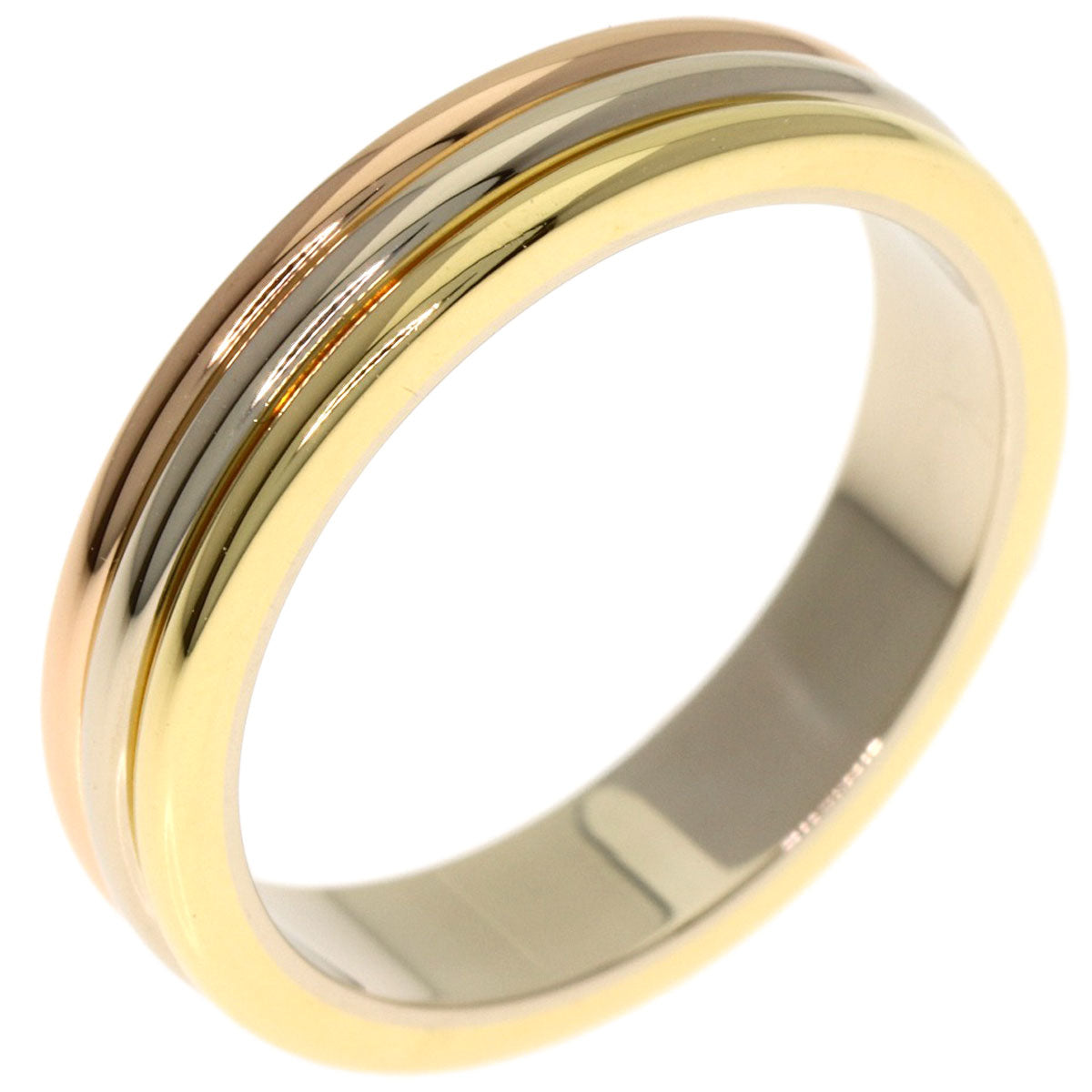 CARTIER 3 colors # 50 Ring K18 Yellow Gold 18K Pink GoldLadies [Used]