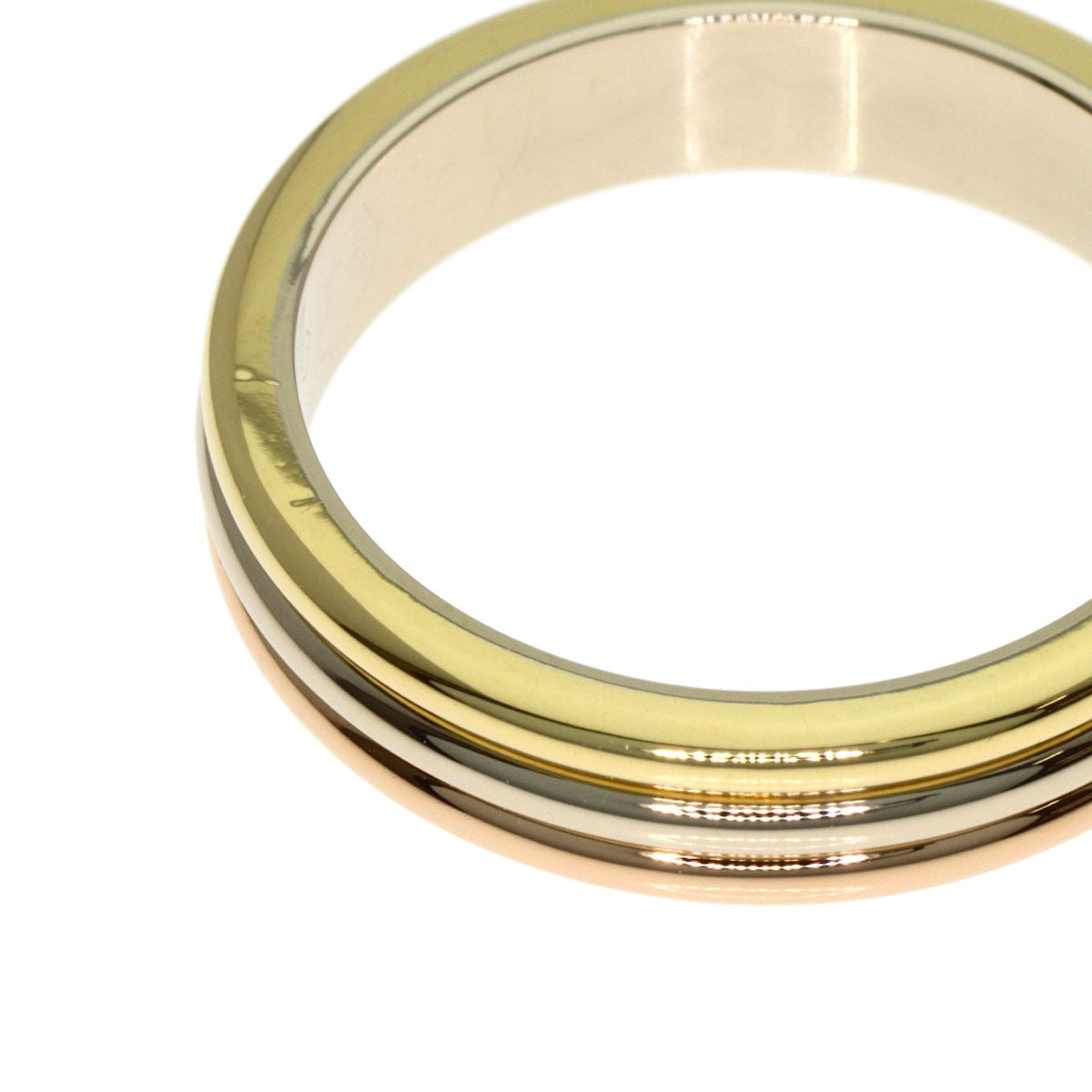 CARTIER 3 colors # 50 Ring K18 Yellow Gold 18K Pink GoldLadies [Used]