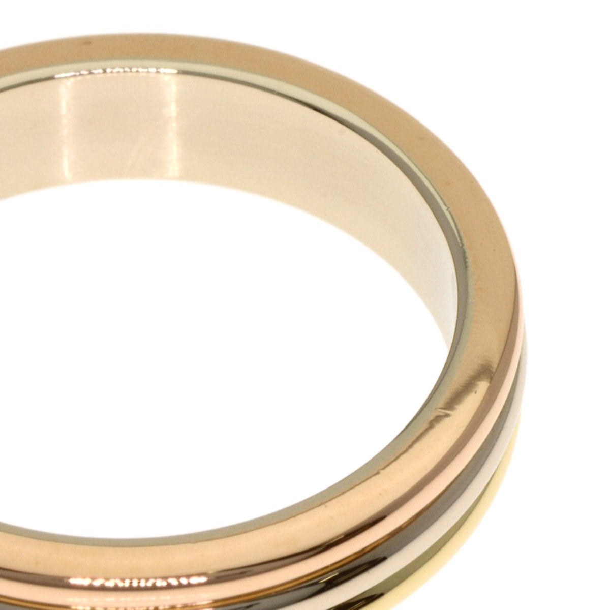 CARTIER 3 colors # 50 Ring K18 Yellow Gold 18K Pink GoldLadies [Used]