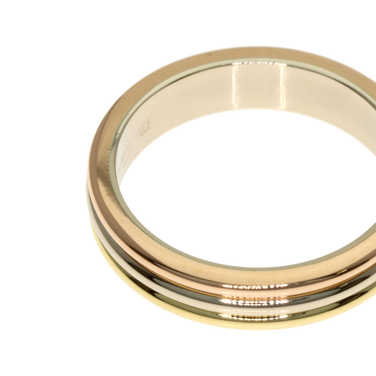 CARTIER 3 colors # 50 Ring K18 Yellow Gold 18K Pink GoldLadies [Used]