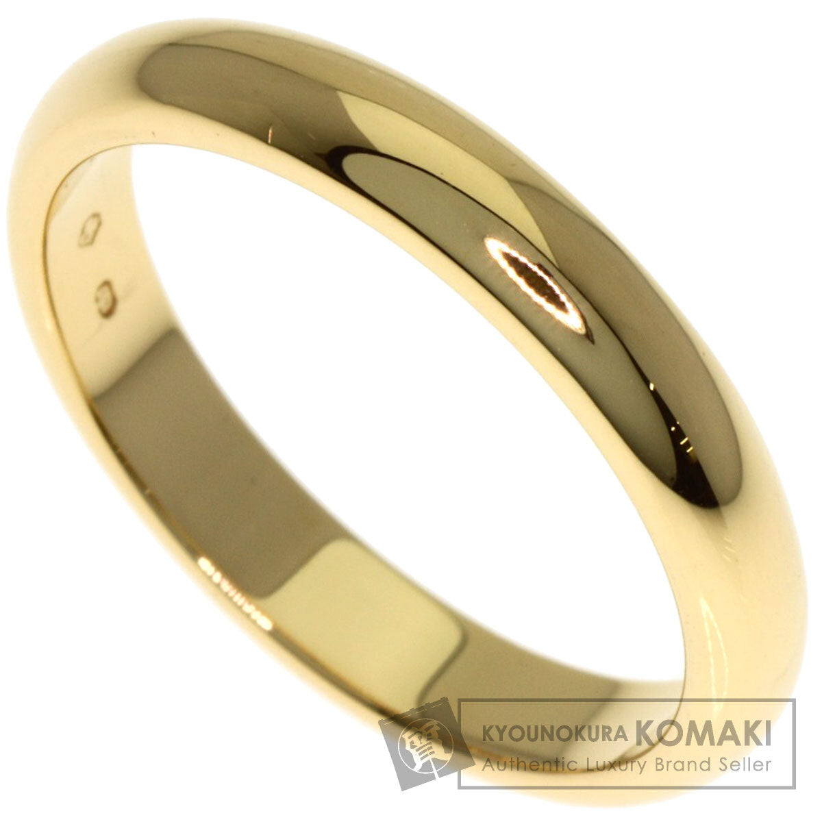 CARTIER 1895 Wedding #55 Ring K18 Yellow Gold Ladies [Used]