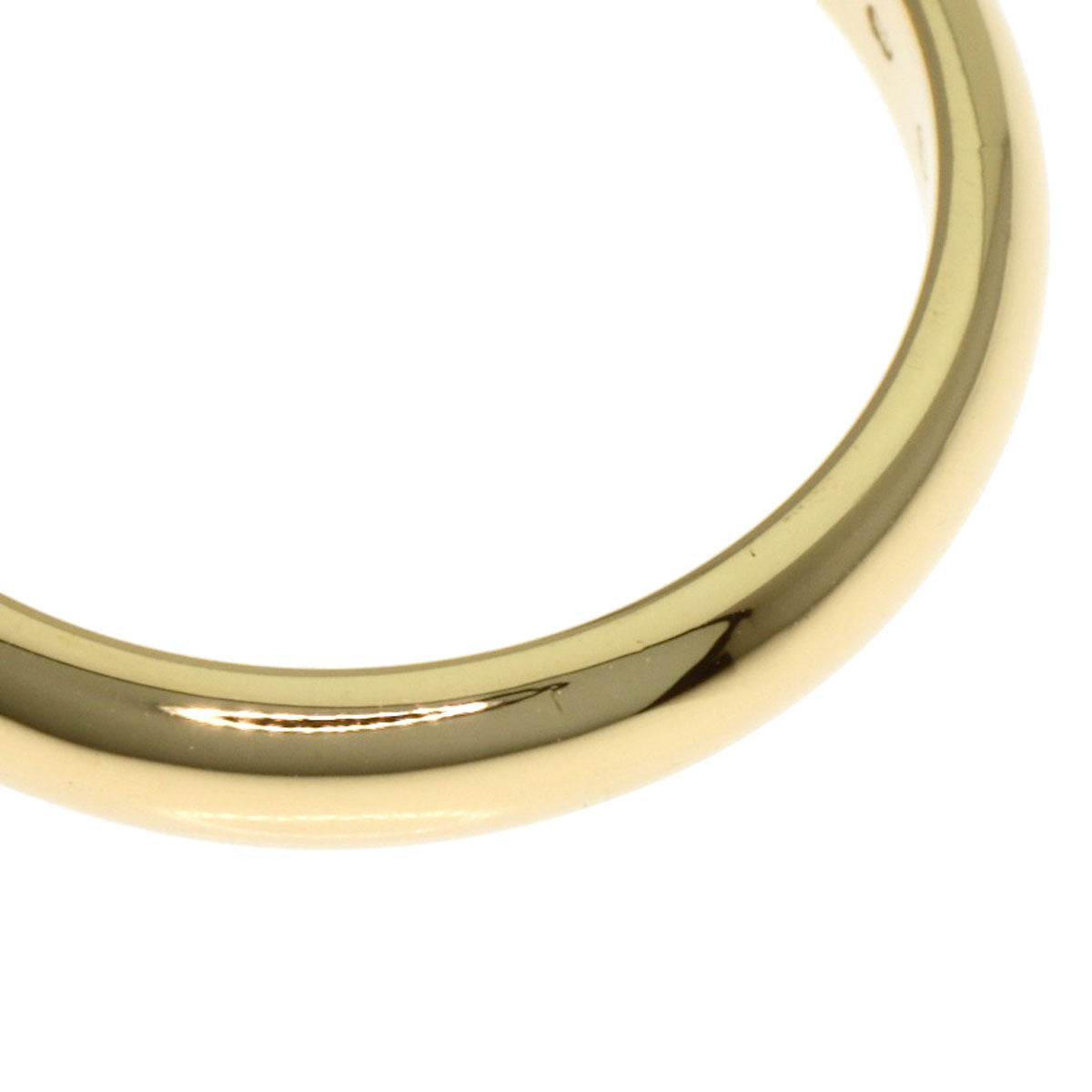 CARTIER 1895 Wedding #55 Ring K18 Yellow Gold Ladies [Used]