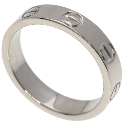 CARTIER mini love ring #47 Ring K18 White Gold Ladies [Used]