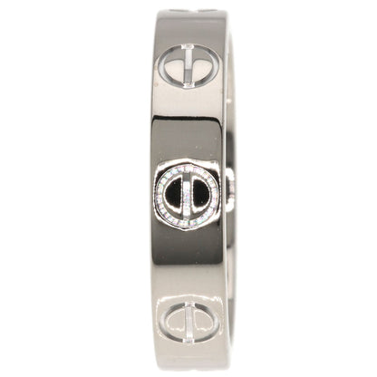 CARTIER mini love ring #47 Ring K18 White Gold Ladies [Used]