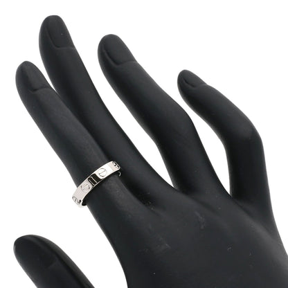 CARTIER mini love ring #47 Ring K18 White Gold Ladies [Used]