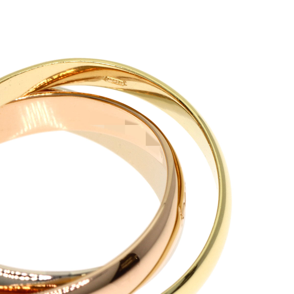 CARTIER Trinity Ring K18 Yellow Gold K18 White GoldLadies [Used]