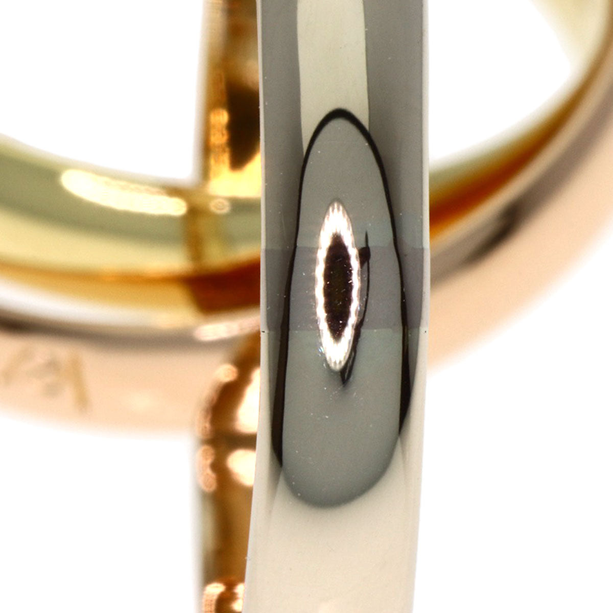 CARTIER Trinity Ring K18 Yellow Gold K18 White GoldLadies [Used]