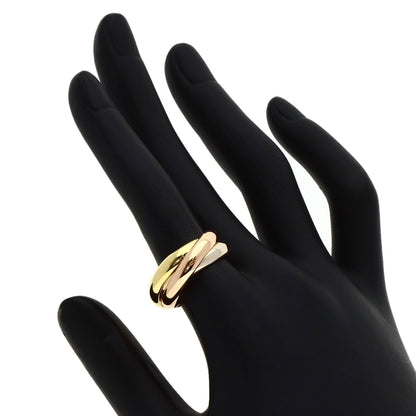 CARTIER Trinity MM #52 Ring K18 Yellow Gold 18K Pink GoldLadies [Used]