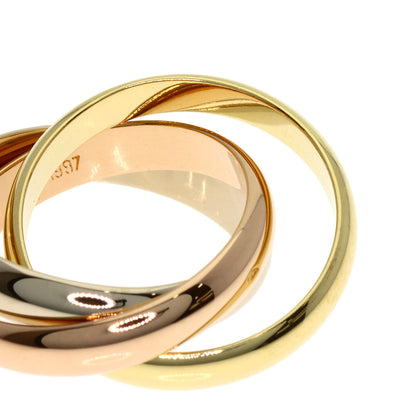 CARTIER Trinity MM #52 Ring K18 Yellow Gold 18K Pink GoldLadies [Used]