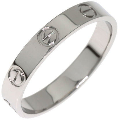 CARTIER Mini love ring #57 Ring Platinum PT950 Ladies [Used]