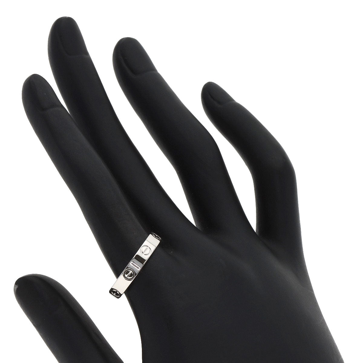 CARTIER Mini love ring #57 Ring Platinum PT950 Ladies [Used]