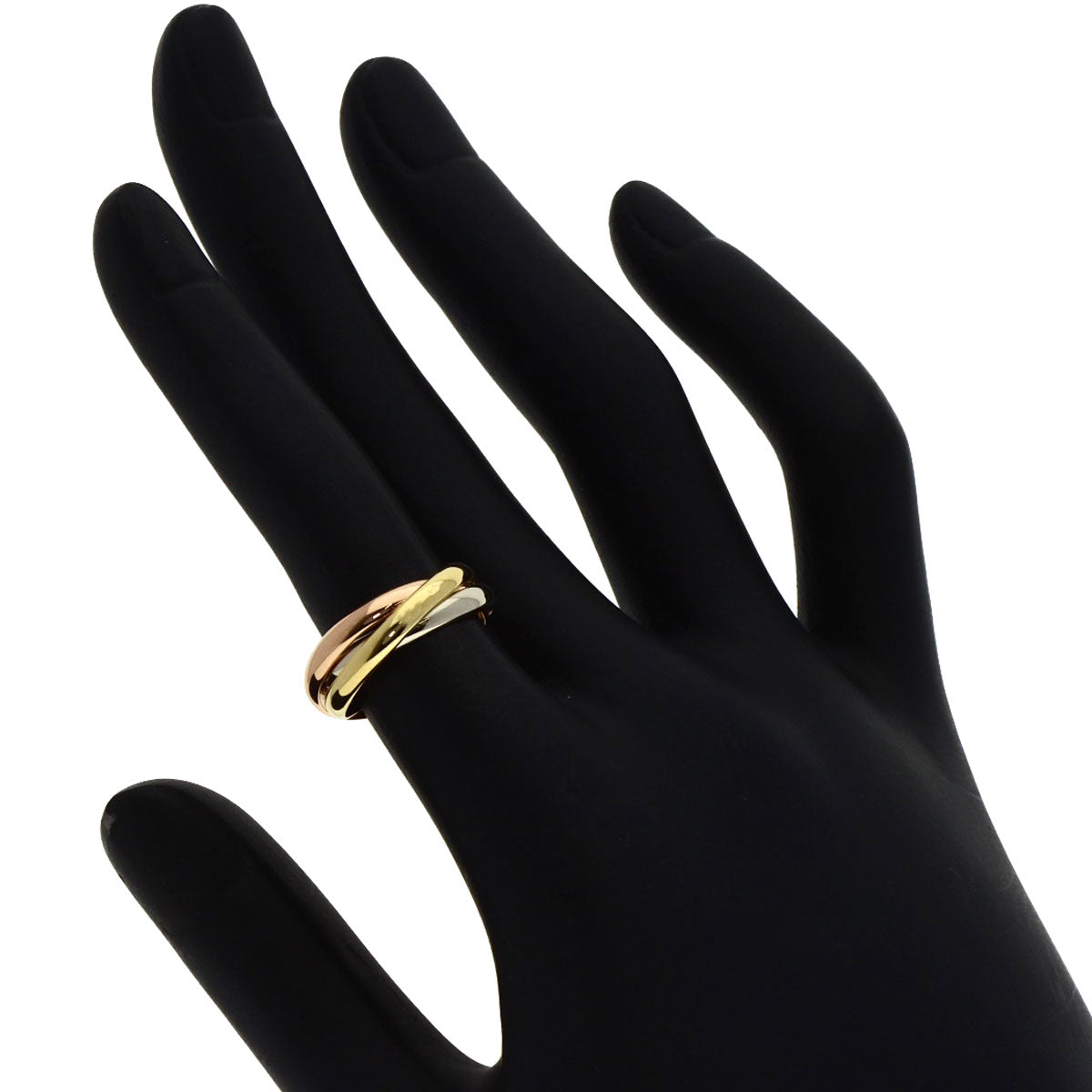 CARTIER Trinity SM #48 Ring K18 Yellow Gold 18K Pink GoldLadies [Used]