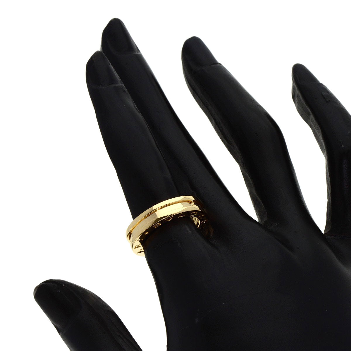 BVLGARI B.zero1 1 band #49 Ring K18 Yellow Gold Ladies [Used]
