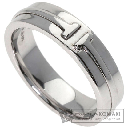 TIFFANY&Co. T TWO wide Ring K18 White Gold Ladies [Used]