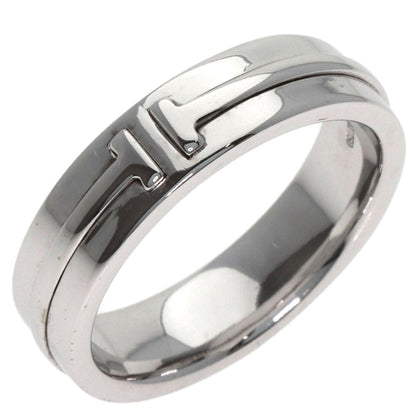 TIFFANY&Co. T TWO wide Ring K18 White Gold Ladies [Used]