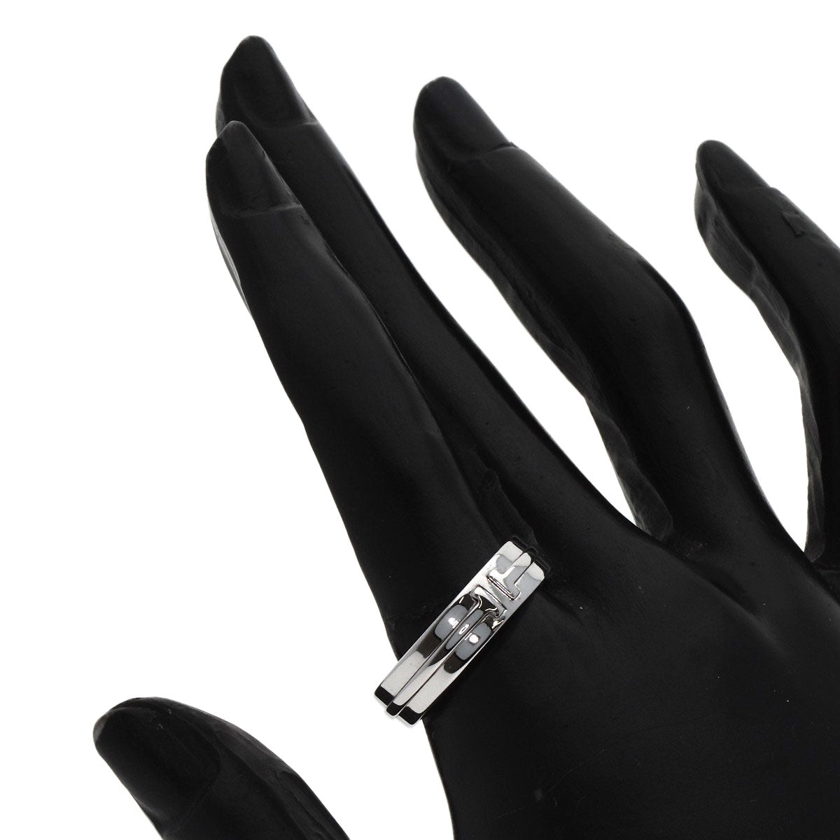 TIFFANY&Co. T TWO wide Ring K18 White Gold Ladies [Used]